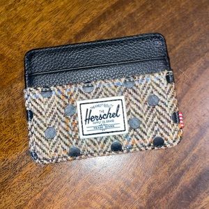 Herschel polka dot tweed card case